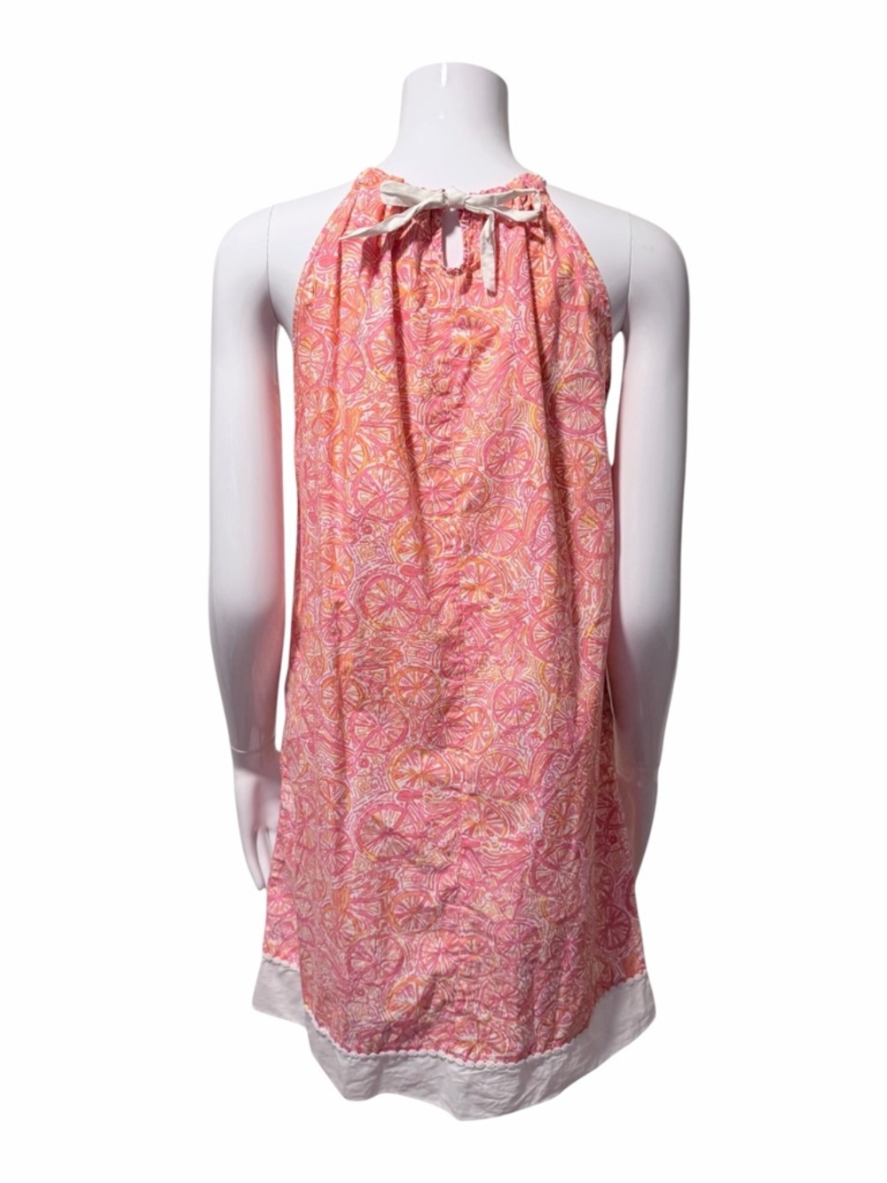 Lilly Pulitzer Halter Shift Dress Size Girls 14 Ten Speed 100 Cotton - Picture 4 of 7